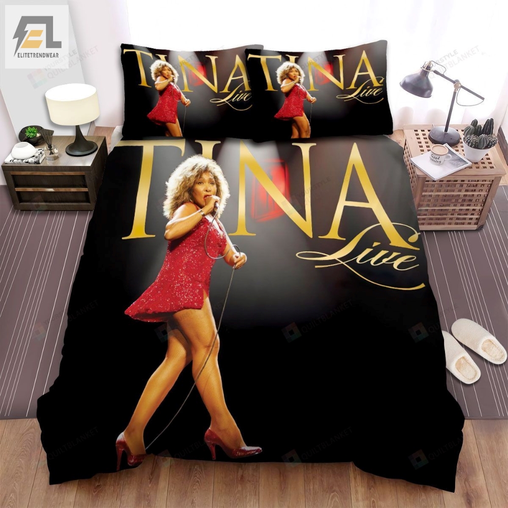 Tina Turner Live Album Cover Bed Sheets Spread Comforter Duvet Cover Bedding Sets 