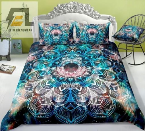 Tiedye Floral Mandala Pattern Bed Sheets Duvet Cover Bedding Sets elitetrendwear 1
