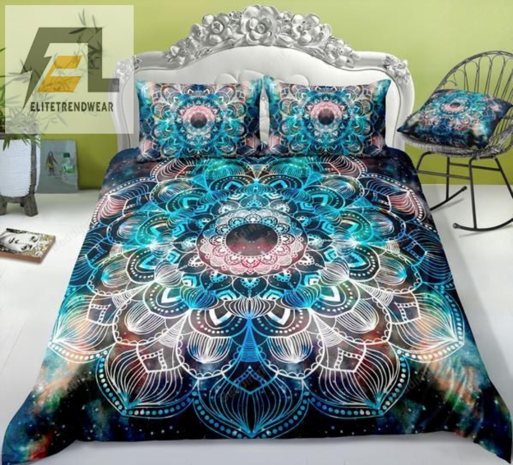 Tiedye Floral Mandala Pattern Bed Sheets Duvet Cover Bedding Sets 