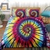 Tie Dyed Colorful Swirl Bed Sheets Duvet Cover Bedding Sets elitetrendwear 1