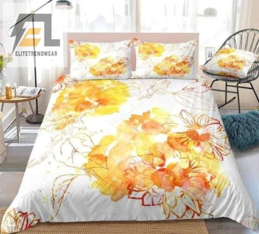 Tie Dye Sunflower Bed Sheets Duvet Cover Bedding Sets elitetrendwear 1