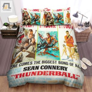 Thunderball Movie Poster 3 Bed Sheets Duvet Cover Bedding Sets elitetrendwear 1 1