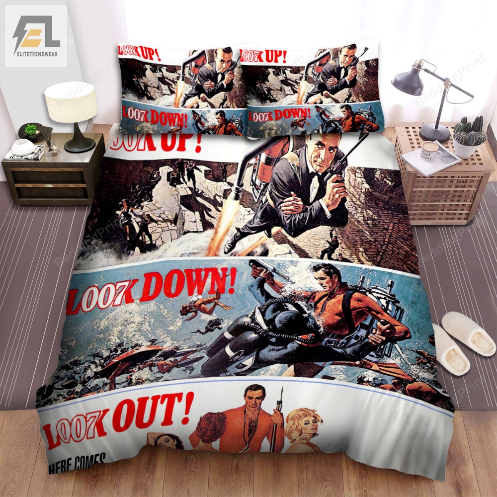 Thunderball Movie Poster 1 Bed Sheets Duvet Cover Bedding Sets 