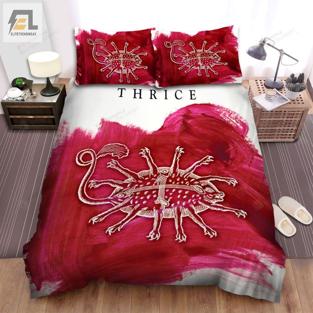 Thrice Band Red Pig Bed Sheets Spread Comforter Duvet Cover Bedding Sets 