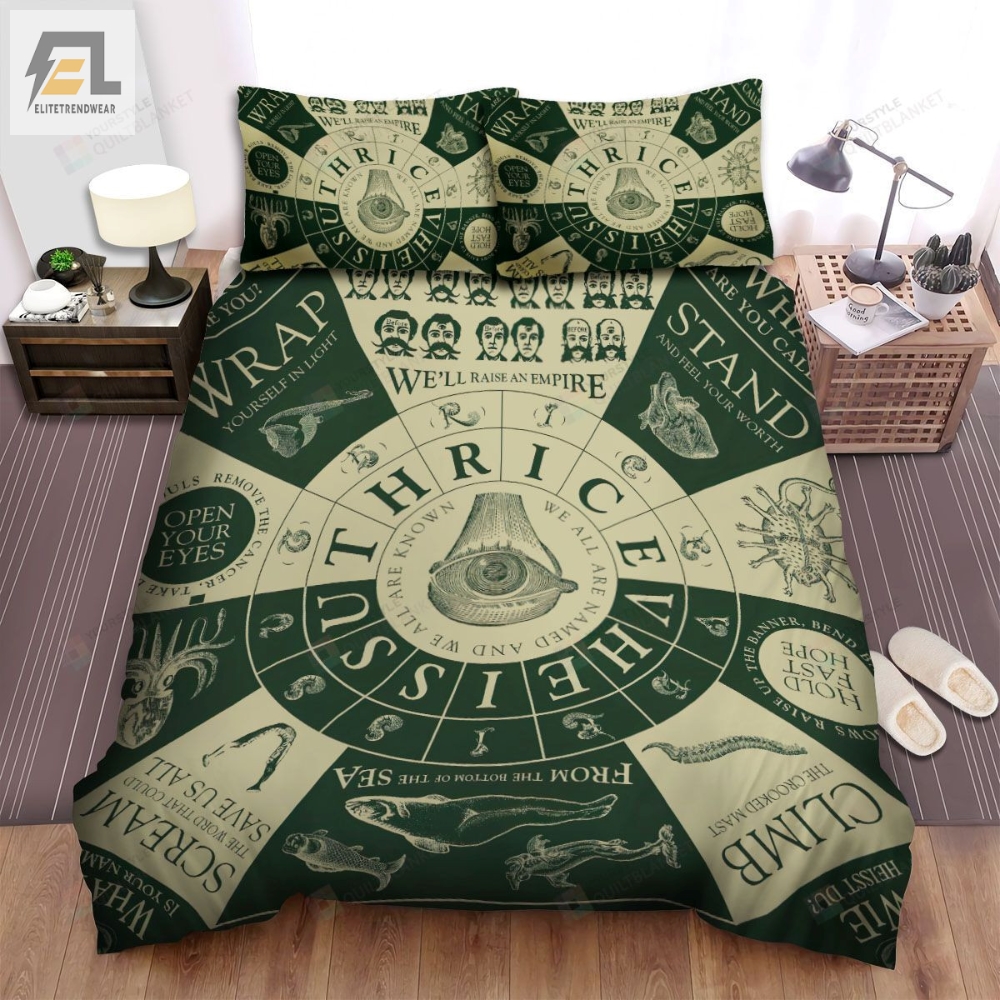 Thrice Band Circle Bed Sheets Spread Comforter Duvet Cover Bedding Sets 