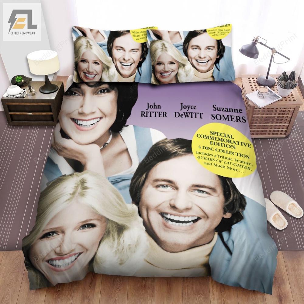 Threeâs Company 1976Â1984 Season 2 Movie Poster Bed Sheets Duvet Cover Bedding Sets 