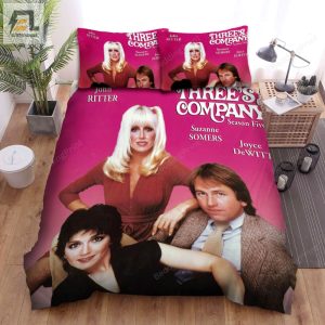 Threeas Company 1976A1984 Season 5 Movie Poster Bed Sheets Duvet Cover Bedding Sets elitetrendwear 1 1