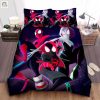 Three Spidermans From Into The Spider Verse Bed Sheets Spread Duvet Cover Bedding Sets elitetrendwear 1