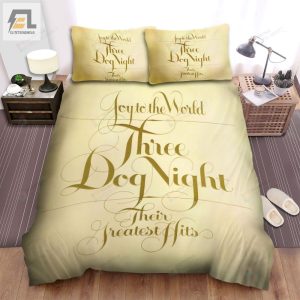 Three Dog Night Joy To The World Album Cover Bed Sheets Spread Comforter Duvet Cover Bedding Sets elitetrendwear 1 1