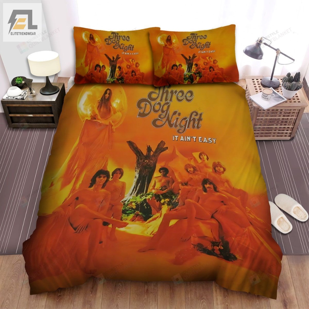 Three Dog Night It Ainât Easy Album Cover Bed Sheets Spread Comforter Duvet Cover Bedding Sets 