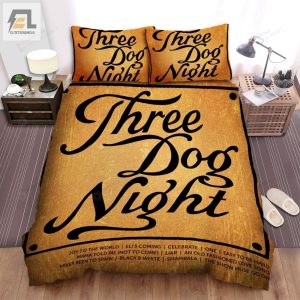 Three Dog Night Album Cover Bed Sheets Spread Comforter Duvet Cover Bedding Sets elitetrendwear 1 1