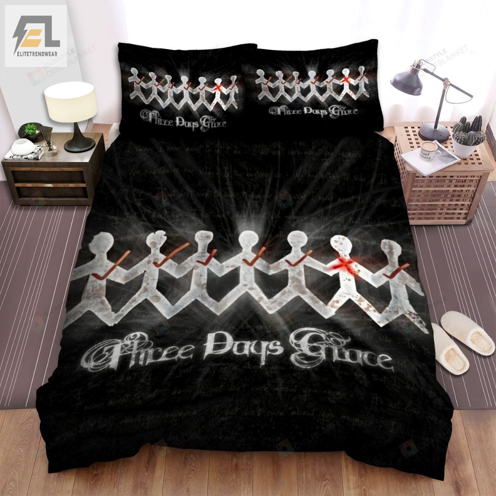 Three Days Grace Album One X Bed Sheets Spread Comforter Duvet Cover Bedding Sets 