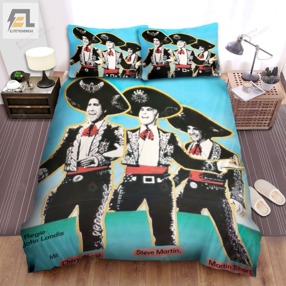 Three Amigos 1986 Drei Amigos Movie Poster Bed Sheets Spread Comforter Duvet Cover Bedding Sets 