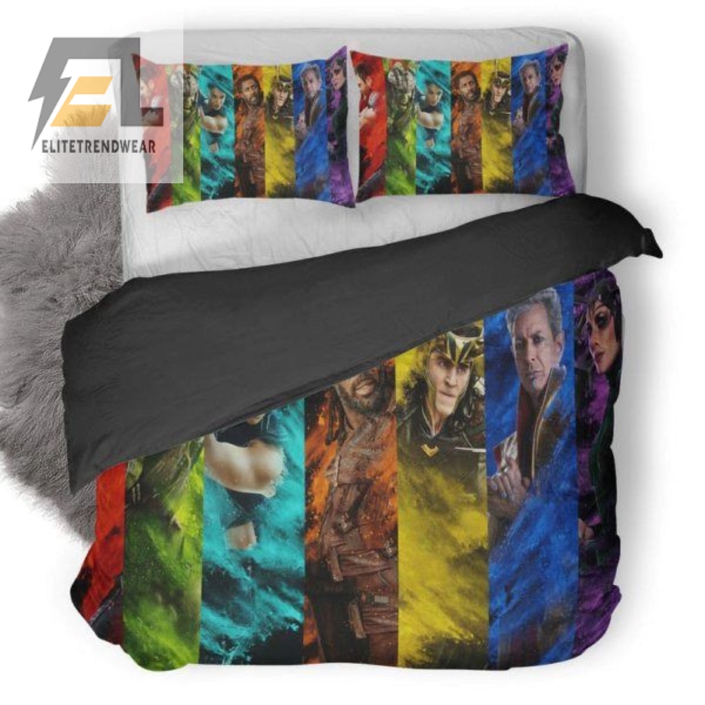 Thor Ragnarok Characters 4 Duvet Cover Bedding Set 