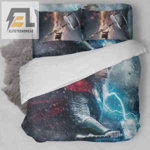 Thor Hammer And Thunder Bedding Set elitetrendwear 1 1