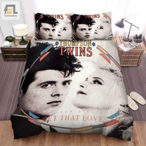 Thompson Twins Get That Love Album Music A Man And A Women Bed Sheets Spread Comforter Duvet Cover Bedding Sets elitetrendwear 1 1