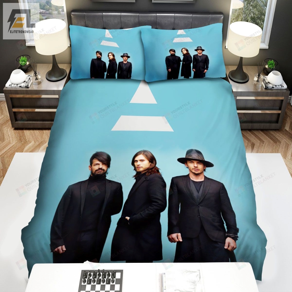 Thirty Seconds To Mars With Logo Of Band Bed Sheets Spread Comforter Duvet Cover Bedding Sets 