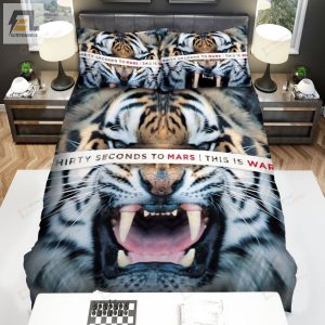 Thirty Seconds To Mars This Is War Album Cover Bed Sheets Spread Comforter Duvet Cover Bedding Sets elitetrendwear 1 1