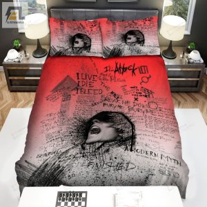 Thirty Seconds To Mars Lyrics Art Bed Sheets Spread Comforter Duvet Cover Bedding Sets elitetrendwear 1 1