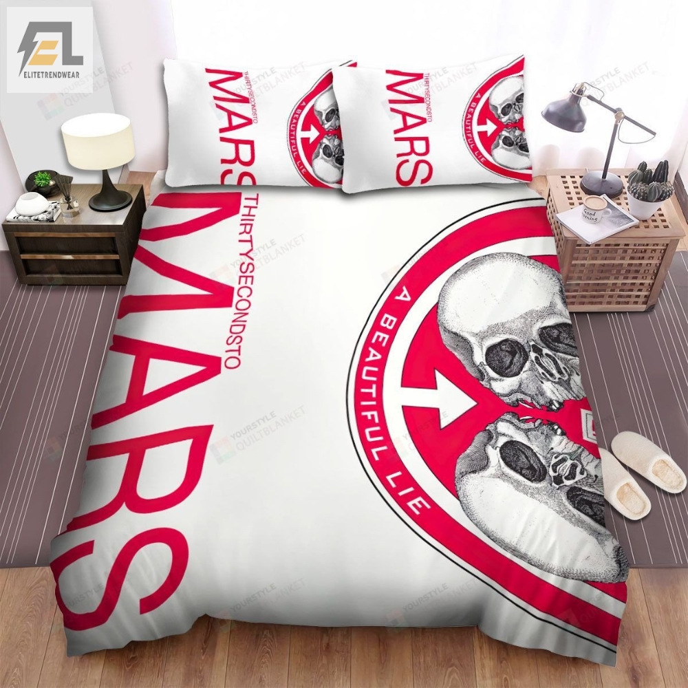Thirty Seconds To Mars A Beautiful Lie Album Cover Bed Sheets Spread Comforter Duvet Cover Bedding Sets 