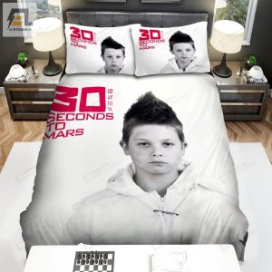 Thirty Seconds To Mars 30 Seconds To Mars Album Cover Bed Sheets Spread Comforter Duvet Cover Bedding Sets elitetrendwear 1 1