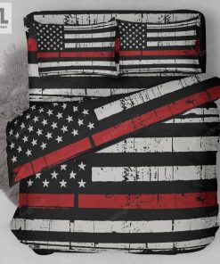 Thin Red Line Firefighter Custom Bedding Set Duvet Cover Amp Pillowcases elitetrendwear 1 1