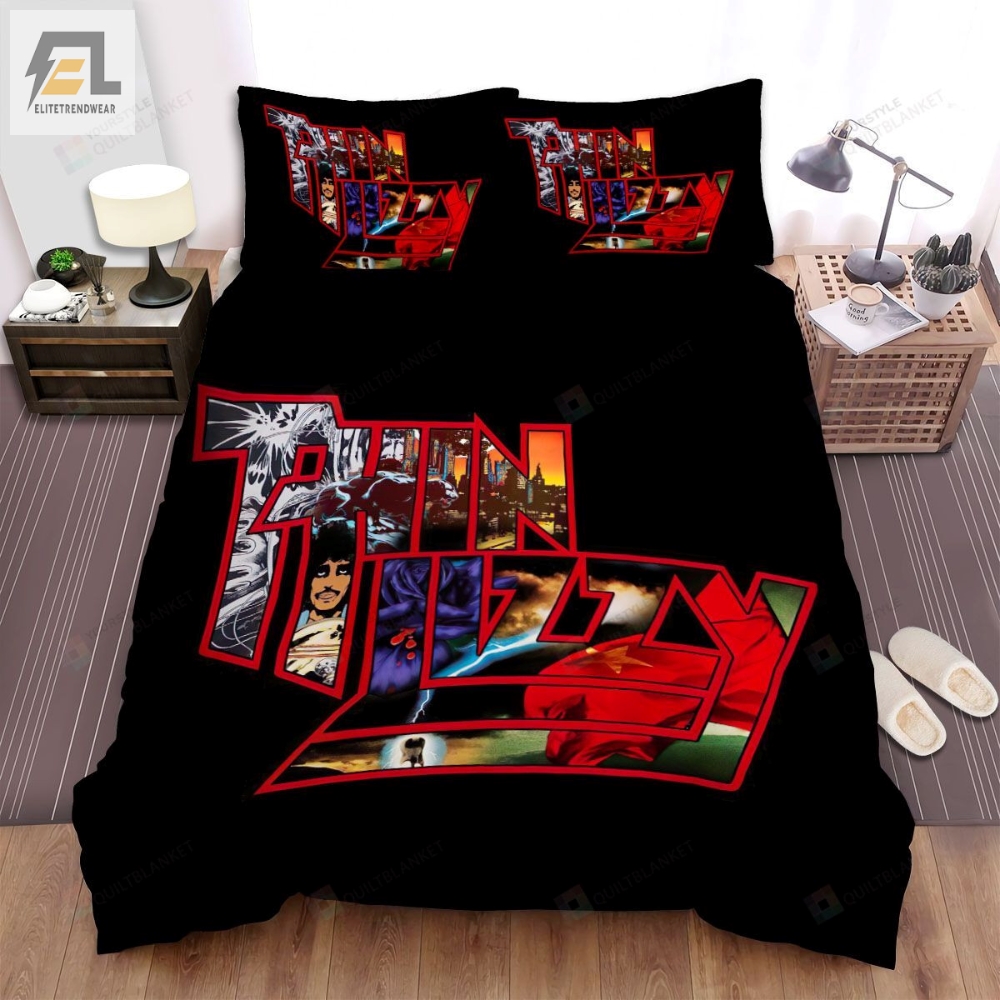 Thin Lizzy Band The Japanese Compilation Bed Sheets Spread Comforter Duvet Cover Bedding Sets 