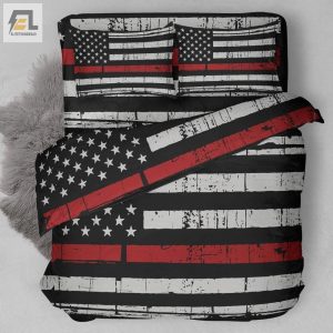 Thin Red Line Firefighter Bedding Set New elitetrendwear 1 1