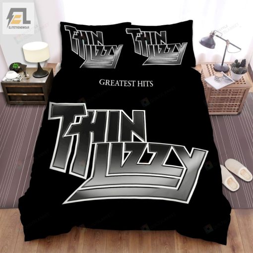 Thin Lizzy Band Greatest Hits Bed Sheets Spread Comforter Duvet Cover Bedding Sets elitetrendwear 1