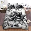 Thin Lizzy Band Black Rose Bed Sheets Spread Comforter Duvet Cover Bedding Sets elitetrendwear 1
