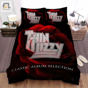 Thin Lizzy Band Classic Album Selection Bed Sheets Spread Comforter Duvet Cover Bedding Sets elitetrendwear 1 1