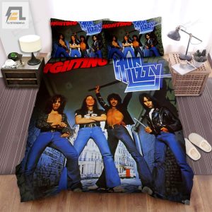Thin Lizzy Band Album Fighting Deluxe Edition Bed Sheets Spread Comforter Duvet Cover Bedding Sets elitetrendwear 1 1