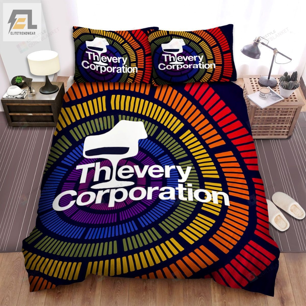 Thievery Corporation Band Emblem Bed Sheets Spread Comforter Duvet Cover Bedding Sets 