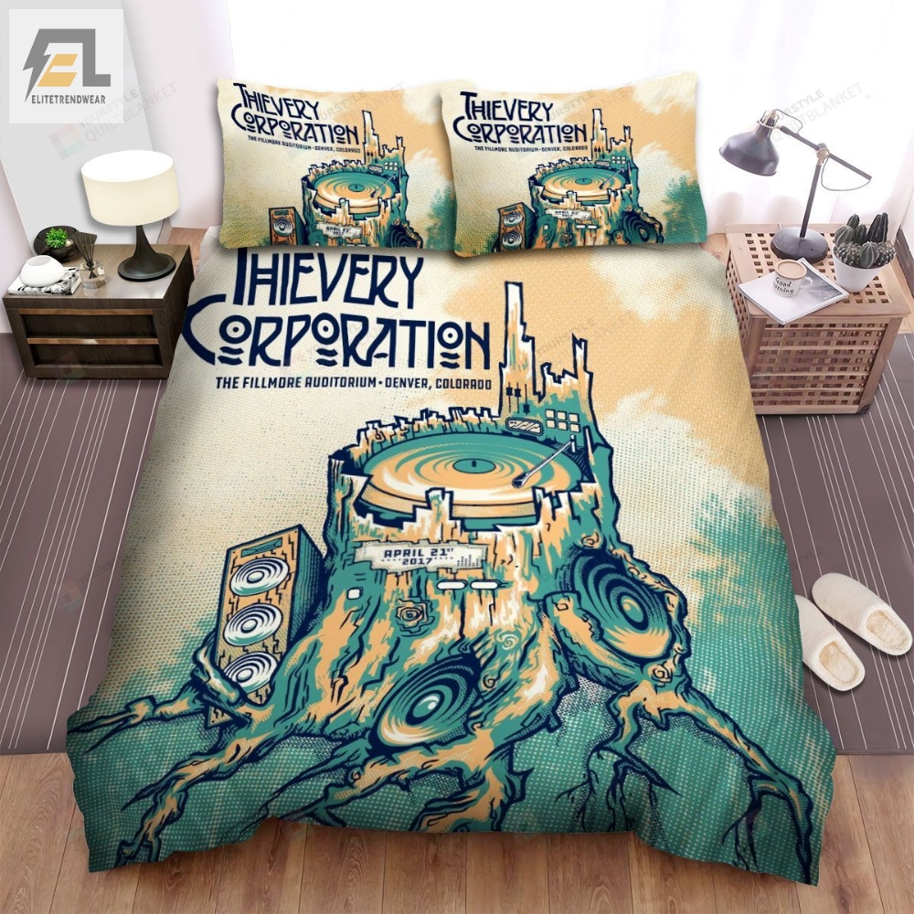 Thievery Corporation Band The Fillmore Bed Sheets Spread Comforter Duvet Cover Bedding Sets 