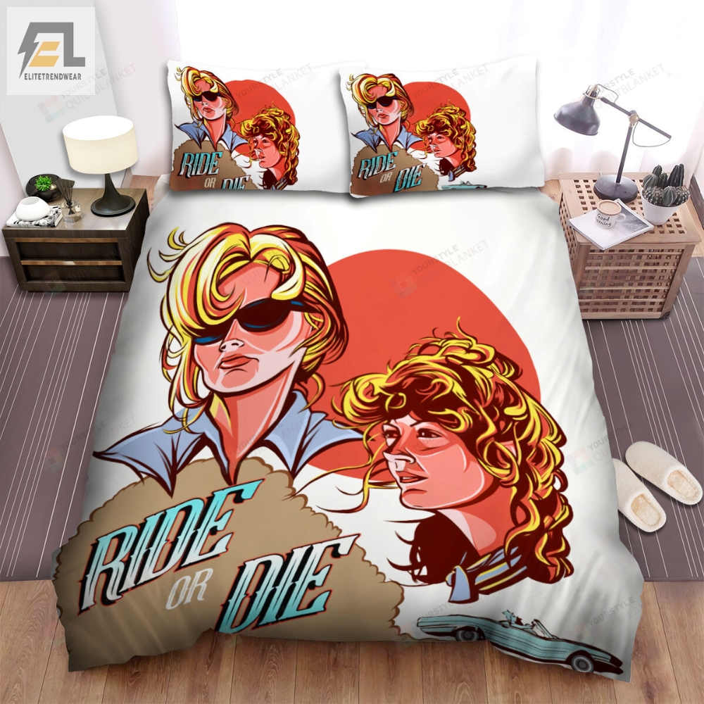 Thelma  Louise 1991 Movie Ride Or Die Bed Sheets Duvet Cover Bedding Sets 