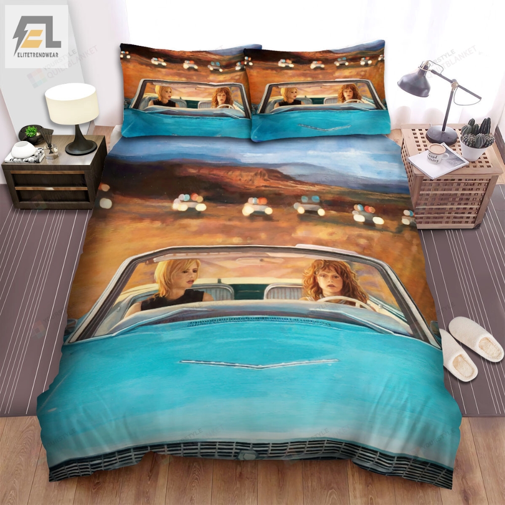 Thelma  Louise 1991 Movie Ride Everywhere Bed Sheets Duvet Cover Bedding Sets 