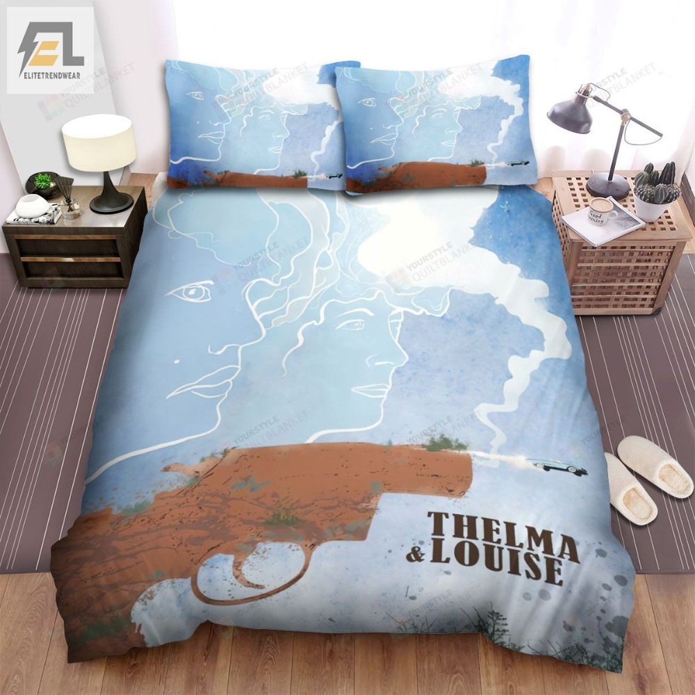 Thelma  Louise 1991 Movie Girls On The Cloud Bed Sheets Duvet Cover Bedding Sets 