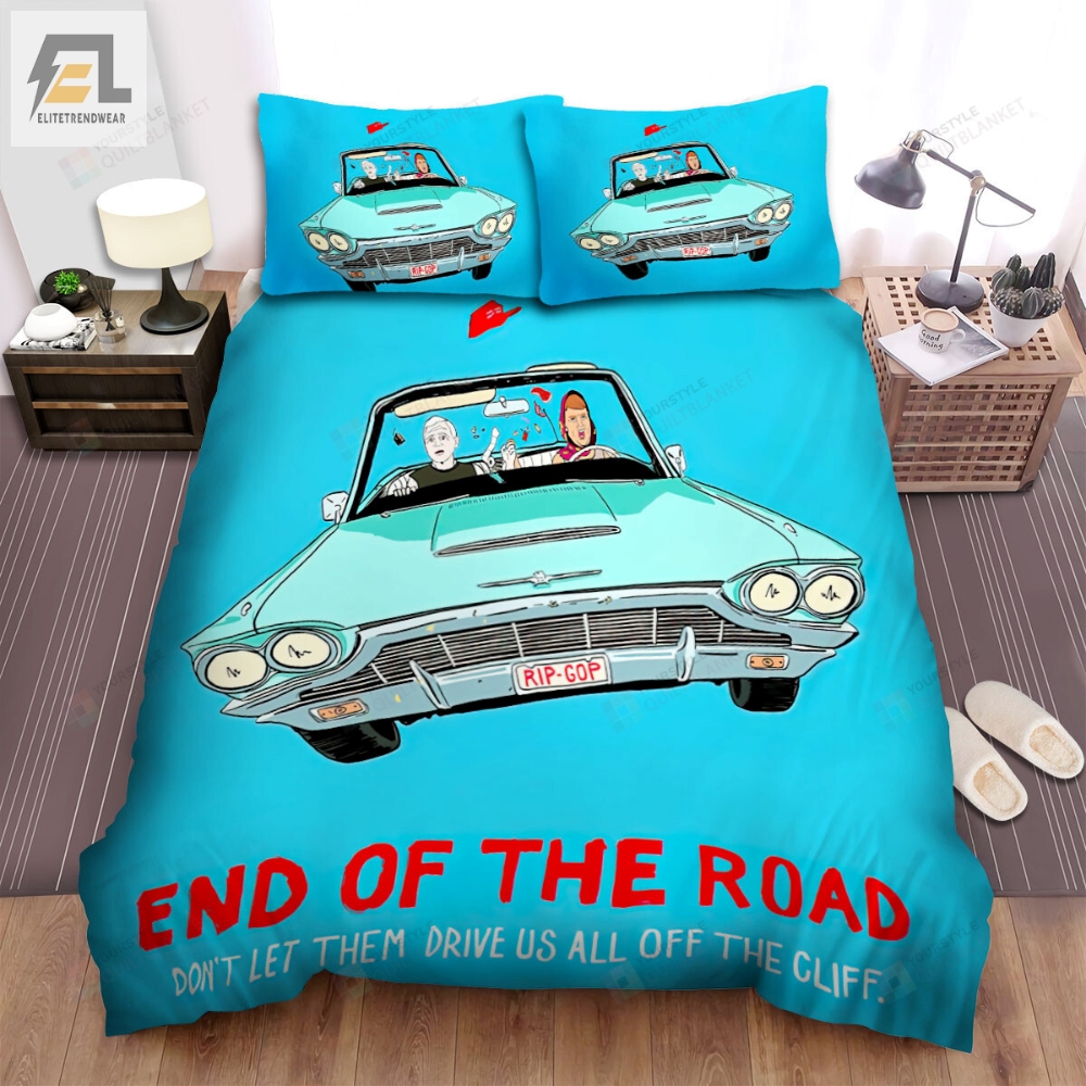 Thelma  Louise 1991 Movie End Of The Road Bed Sheets Duvet Cover Bedding Sets 