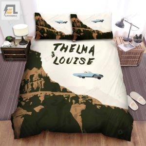 Thelma Louise 1991 Movie Car Flying Art Bed Sheets Duvet Cover Bedding Sets elitetrendwear 1 1