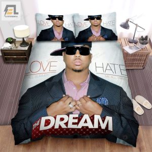 Thedream Love Hate Album Cover Bed Sheets Spread Comforter Duvet Cover Bedding Sets elitetrendwear 1 1