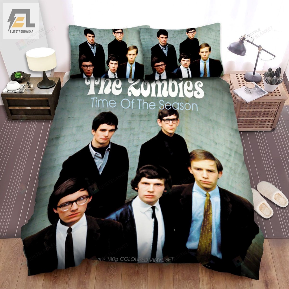 The Zombies Band Time Of The Season Album Cover Bed Sheets Spread Comforter Duvet Cover Bedding Sets 