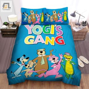 The Yogi Bearas Gang Poster Bed Sheets Spread Duvet Cover Bedding Sets elitetrendwear 1 1