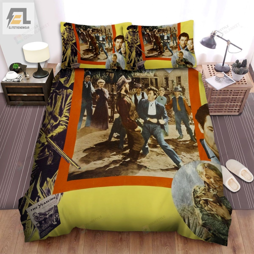 The Yearling The Scenes In The Movie Poster Movie With Yellow Color Bed Sheets Spread Comforter Duvet Cover Bedding Sets 