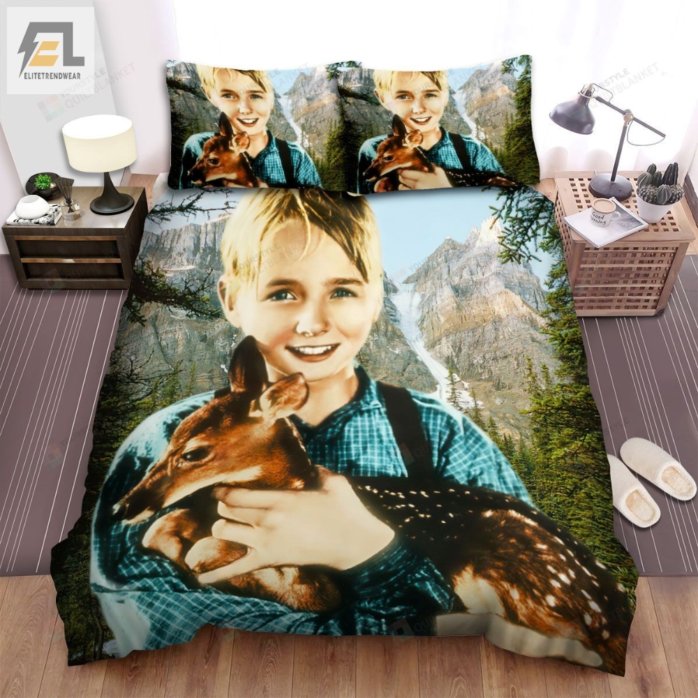 The Yearling The Boy Hug A Dog Movie Poster Bed Sheets Spread Comforter Duvet Cover Bedding Sets 