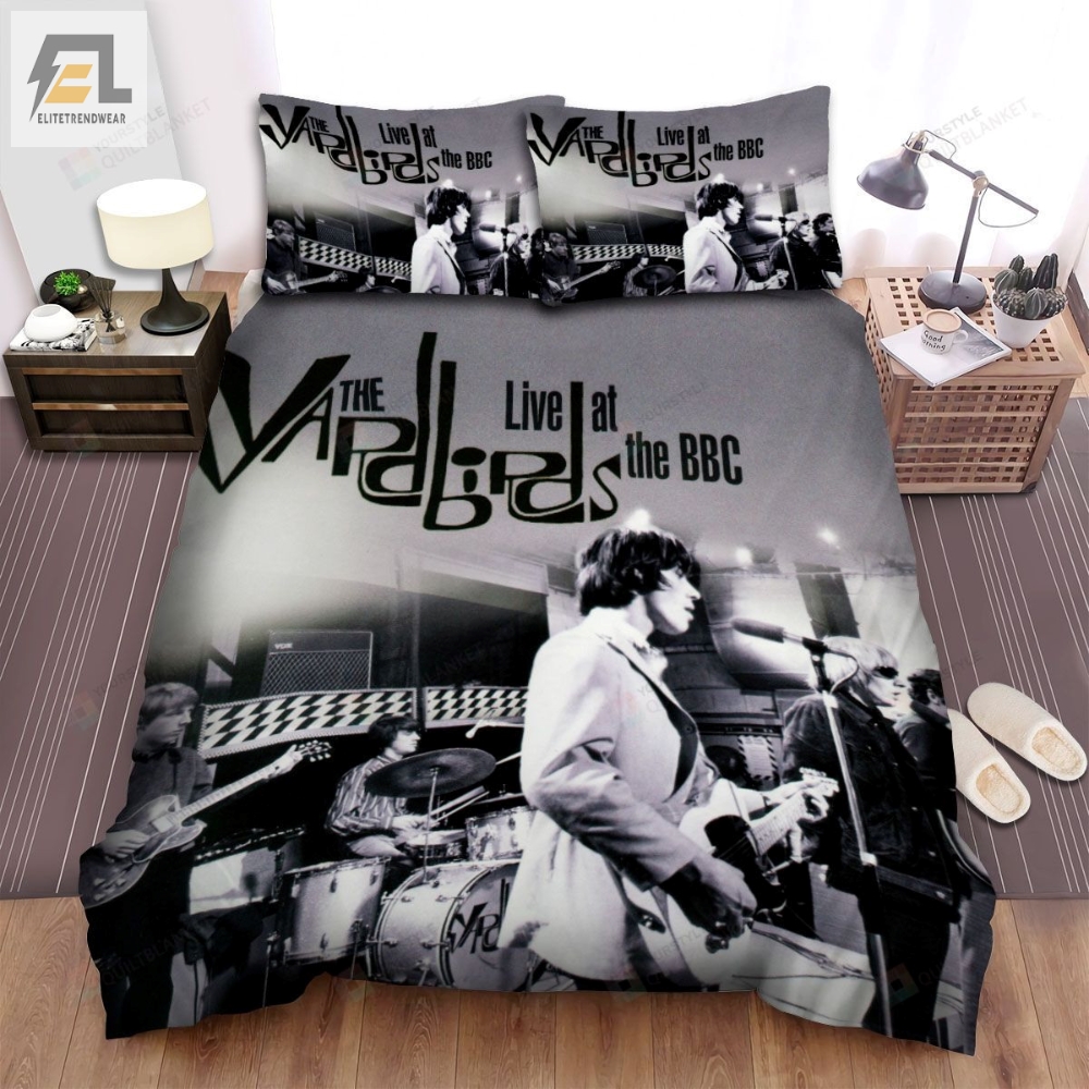 The Yardbirds Band The Yardbirds Live At The Bbc Album Cover Bed Sheets Spread Comforter Duvet Cover Bedding Sets 