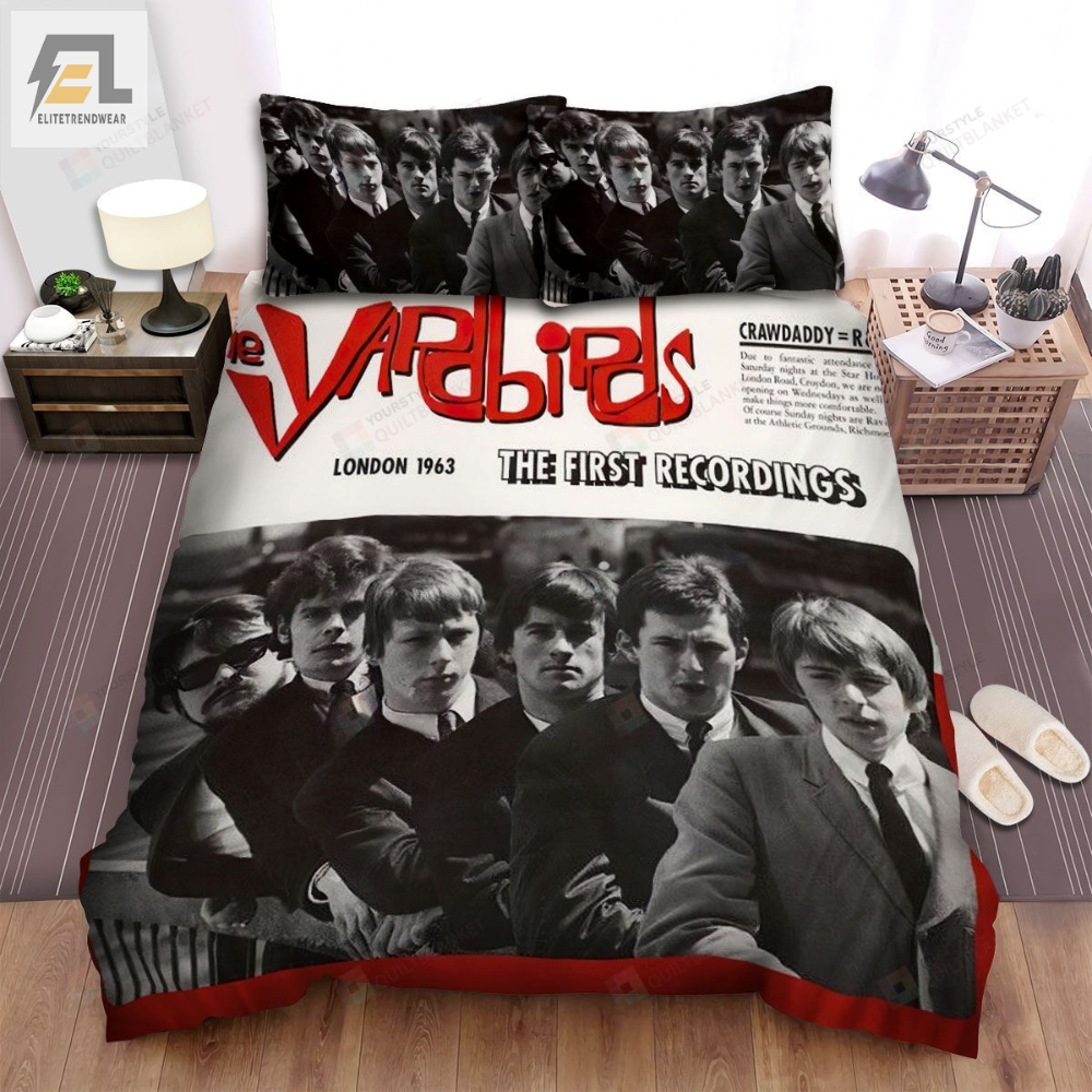 The Yardbirds Band The First Recordings Album Cover Bed Sheets Spread Comforter Duvet Cover Bedding Sets 