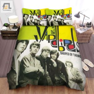 The Yardbirds Band Shapes Of Things Album Cover Bed Sheets Spread Comforter Duvet Cover Bedding Sets elitetrendwear 1 1