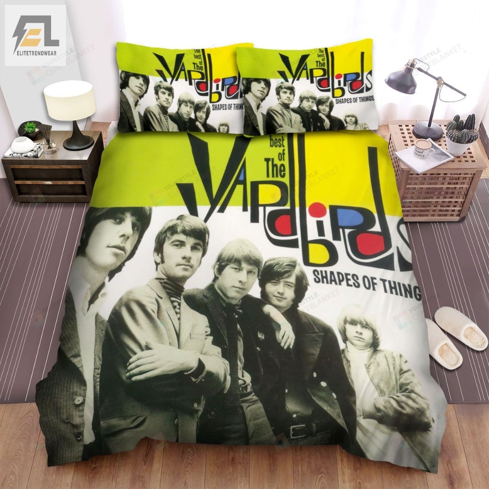 The Yardbirds Band Shapes Of Things Album Cover Bed Sheets Spread Comforter Duvet Cover Bedding Sets 