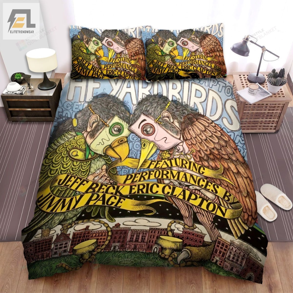 The Yardbirds Band Double Birds Art Bed Sheets Spread Comforter Duvet Cover Bedding Sets 