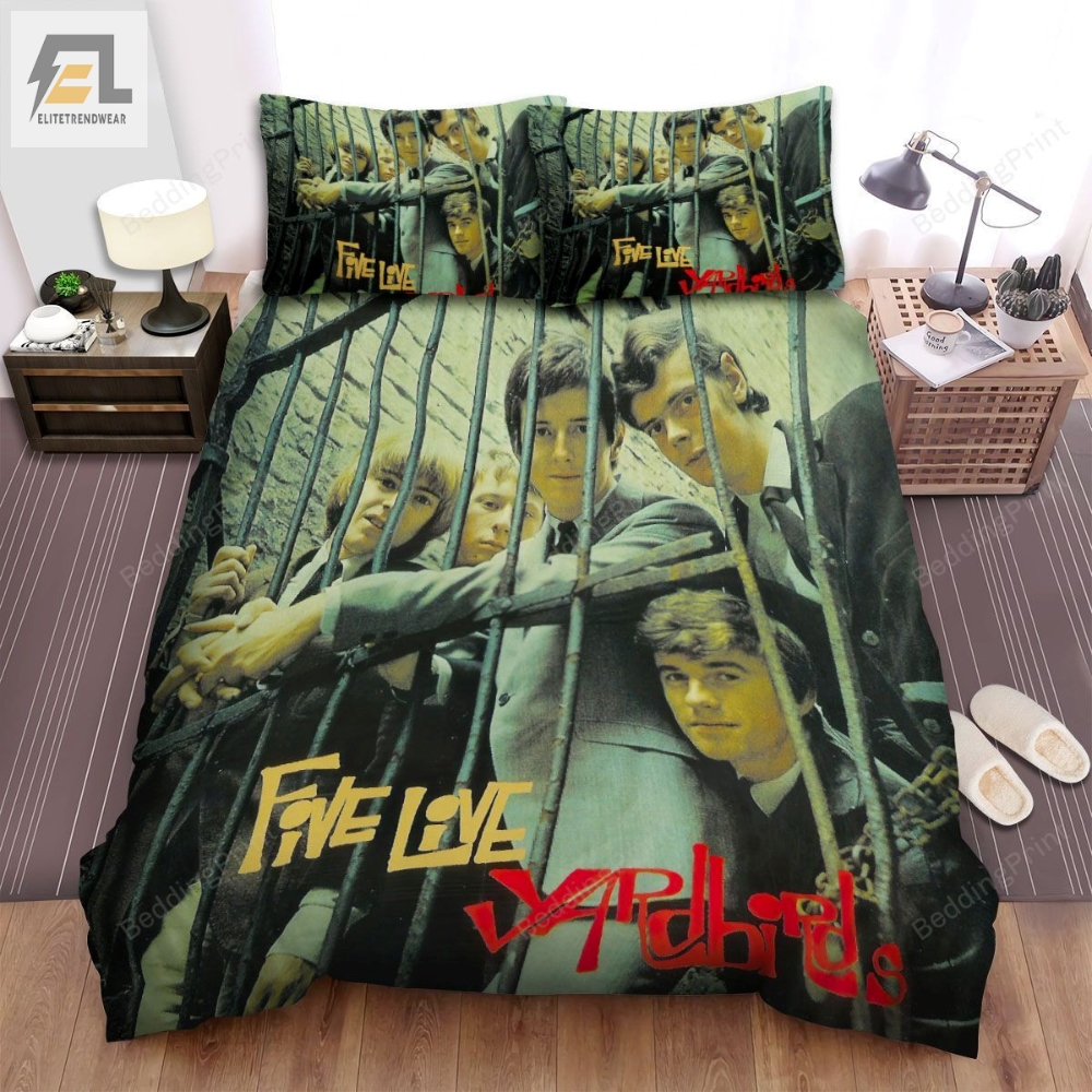 The Yardbirds Band Five Live Yardbirds Album Cover Bed Sheets Duvet Cover Bedding Sets 